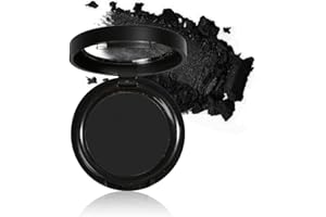 Mysense Single Matte Black Eyeshadow,Pressed Fine Powder Eyeshadow,High Pigment Longwear Single Black Eye Make up for Day&Nig