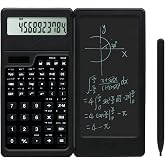 LveSunny Solar Scientific Calculator for Students, 10-Digit Large Screen | Math Calculator with Notepad, School Calculator for Middle School, High School and College, Back to School Supplies(Black)