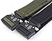 Tactical belt Military Nylon Webbing Belt with Heavy Duty Buckle for Mens (Black)