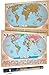 Ash & Parker Scratch Off World Map - Vintage Deluxe - States & Provinces for US, Canada, Australia - XL Large Poster 24x36 Easy to Frame - Classic Gift - Free Precision Pen & Fun Trivia Game