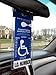 2 Sets of MirorTag Silver - A Novel Way to Protect, Display & Put Away a Handicapped Parking Placard