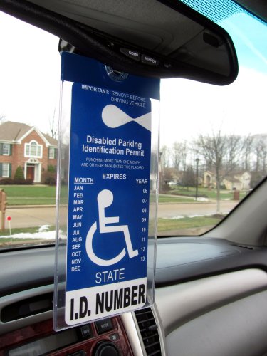 2 Sets of MirorTag Silver - A Novel Way to Protect, Display & Put Away a Handicapped Parking Placard
