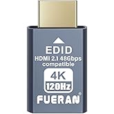 FUERAN 4K 120Hz HDMI 2.1 Dummy Plug – High-Resolution Virtual Display Emulator for PC, VR Headsets & Cryptocurrency Mining EDID Headless Ghost Display Adapter