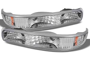 AKKON - For 1999-2002 Silverado 00-06 Tahoe Suburban Clear Bumper Parking Turn Signal Lights Left + Right Pair