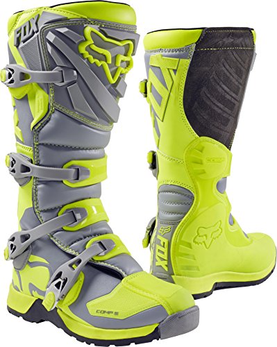 2017 Fox Racing Comp 5 Boots-Yellow/Grey-8