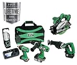 Hitachi KC18DBLWH18P4 18-Volt Lithium-Ion 5-Piece Combo Kit (Discontinued by manufacturer)