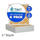16-3/8x21-1/2x1 Ultra Allergen Merv 11 Pleated Replacement AC Furnace Air Filter (6 Pack)