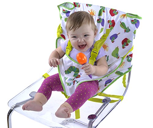 Portable High Chair, Eric Carle Travel High Chair Harness, Converts Any Chair Into Secure Baby Seat, High Chair Cover, Infant Car Seat Cover