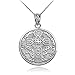 925 Sterling Silver Reversible Irish Blessing Pendant Necklace