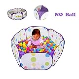 TRAVER DREAM Kids Ball Pit, TD Large Pop Up Toddler Ball Pits Tent for Toddlers, Children for Indoor Outdoor Baby Playpen with Zipper Storage Bag, Balls Not Included