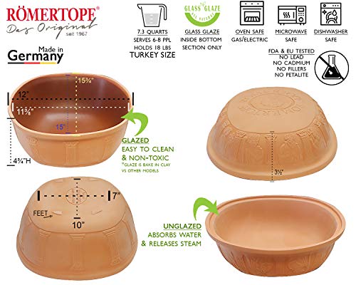 2 Romertopf+Reston+Classic+Natural+Roaster