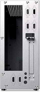Lodokdre Mini ITX Aluminum HTPC Office Desktop PC Case Single Slot PCIE Silver view 5
