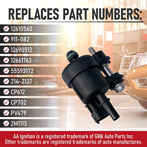 Vapor Canister Purge Valve Solenoid Replaces 12610560, 911082
