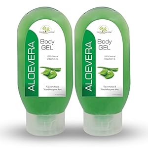 Herb Essential Aloevera Gel for face and Skin, 120 g (Pack of 2)