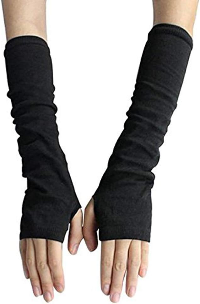 UPSTORE Fingerless Elastic Arm Sleeve Winter Warmer Protector for Ladies Women Girl Color: Health & Personal Care