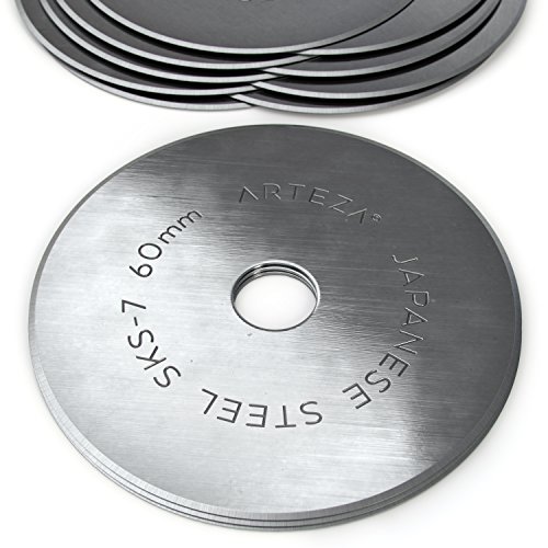 Arteza 60mm Quilting Rotary Cutter Replacement Blades (Pack of 12
