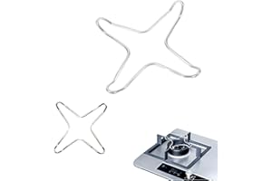 UtySty 2 Pack Gas Ring Reducer Flat Pot Wire Rack Support Stand Trivet Bracket Holder for Wok Rings Turkish Coffee Pot Moka Pots Small Sauce Pan Hob Stove Tops Cooker Espresso Maker
