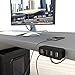 KabelDirekt 4-Port USB charger made of aluminum for iPhone, iPad, Samsung Galaxy, Nexus, Huawei, HTC, Motorola, LG, Nokia and more - Black - PRO Series