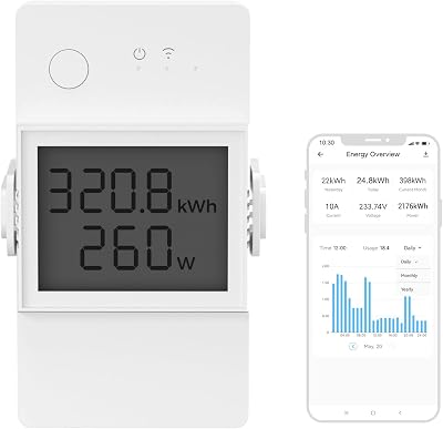 SONOFF WiFi Smart Power Meter Switch 20A POW Elite POWR320D with LCD