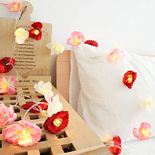 LED Light,coersd Led Flower Light Small Silk Flower Christmas Room Decoration String Light