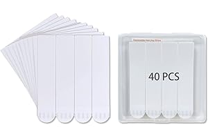 STARTOPFIELD 40 Large Refill Strips, Damage Free Hanging Wall Adhesive Strips for Indoor Wall Hooks, Wall Hanging Strips for Holiday Posters and Decorations, Water-Resistant Removable Double Sided Adhesive Strips