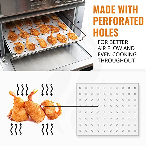 Parchment Paper Sheets for Toaster Oven Air Fryer 10 x 12 Compatible