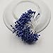 FLOWER 1200PCS Artificial Double Heads Stamen Pearlized for Craft Cards Cakes Decoration Floral DIY Wreath Accessories (White)