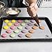 Silicone Pastry Mat, Half Sheet Size Non Stick and BPA Free Professional Grade Quality - Perfect for Making Macaroons, Cookie, Bread and Pastry