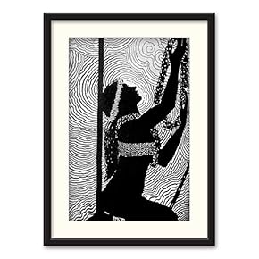 Black Paper Framed Canvas Wall Art for Living Room, Bedroom Beasts Black and White Canvas Prints for Home Decoration Ready to Hanging - 23x31 inches