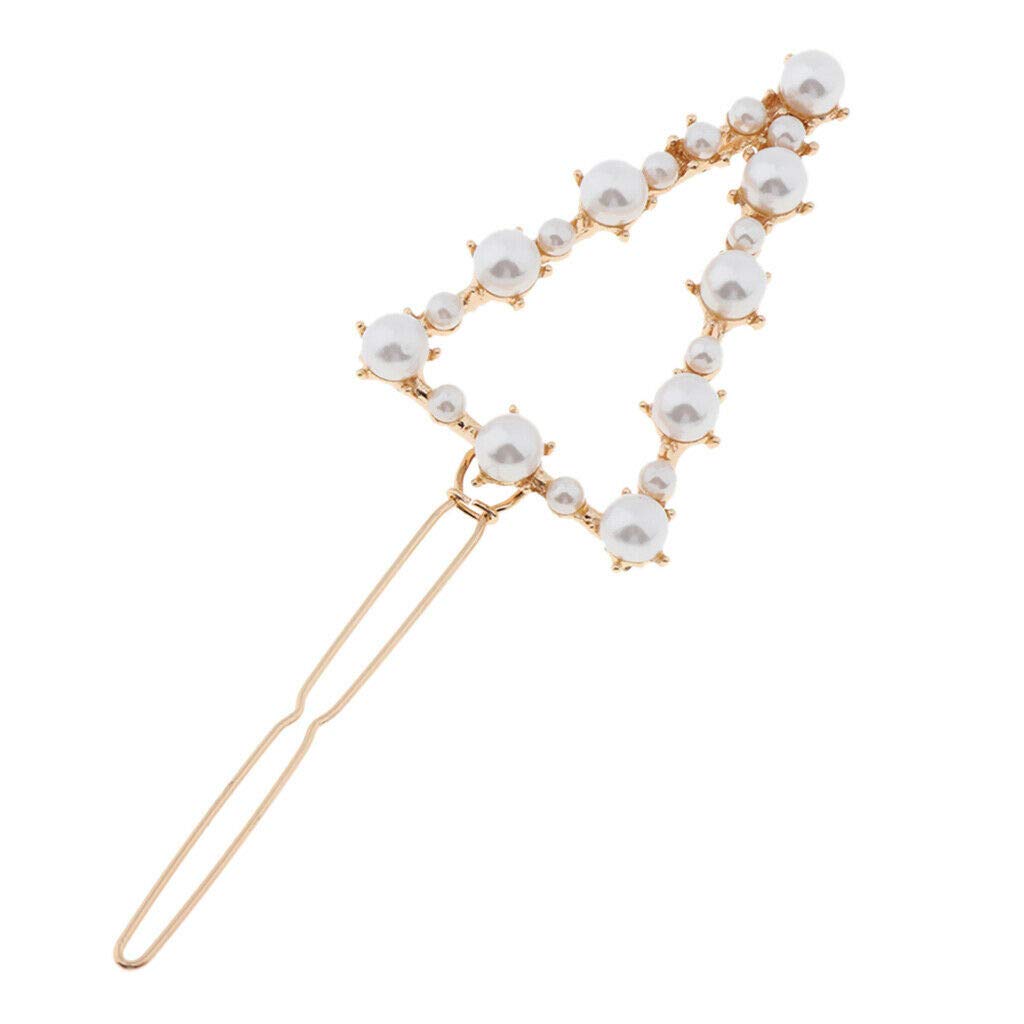 Amazon Com Mopolis Pearls Flower Hair Clip Bridesmaid Side
