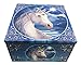 Ebros Moonlight Starfall The Sacred One Unicorn Jewelry Box With Mirror By Anne Stokes For Women Girls Trinket Secret Storage Compartment As Collection of Unicorns Purity Holy Creature Animal