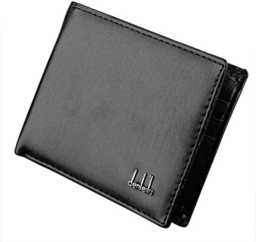 Zokeo Premium Mens Synthetic Leather Wallet, Money Pockets Credit/ID Cards Holder Purse, 2 Colors(Black/Brown)