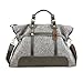 KISS GOLD(TM) Women Canvas Hobo Totes Office Handbags Crossbody Shoulder Bags Vintage, Brown