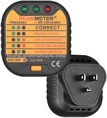 OHF Outlet Tester Electric Socket Tester Automatic Neutral Live Earth Wire Testing Circuit Polarity Detector