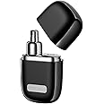 yoose Alloy Nose Hair Trimmer, Portable Nose Hair Trimmer for Men Women, Rechargeable, Washable Nose Trimmer, Detachable Head, Easy to Clean, Travel Size, Dual Edged Blades, Painless Trimming, Black