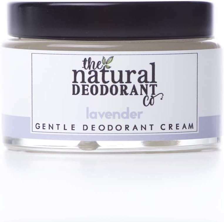 The Natural Deodorant Co, Gentle Deodorant Cream Lavender 55g, Aluminium Free, Plastic Free, Sensitive Skin