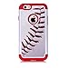 Sunshine-Tech for iPhone 6S, iPhone 6 Case - Baseball Sports Pattern Shock-Absorption Hard PC and Inner Silicone Hybrid Dual Layer Armor Defender Protective Case Cover for Apple iPhone 6S