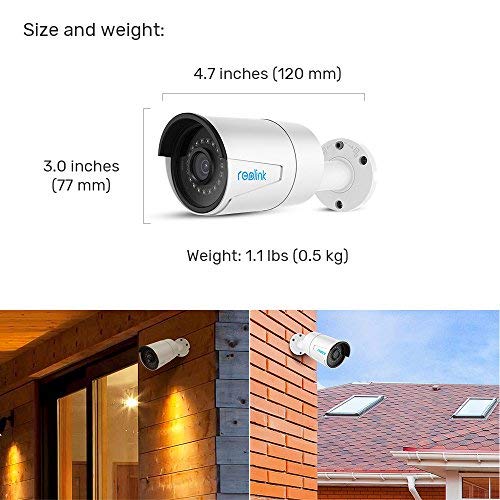 Reolink 4MP 16CH PoE Video Surveillance System, 8 x Wired Outdoor 1440P PoE IP Cameras, 5MP/4MP Supported 16 Channel NVR Security System w/ 3TB HDD for 7/24 Recording RLK16-410B8