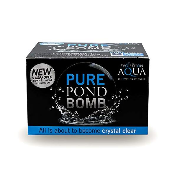 Evolution Aqua Pure Pond Bomb – for Crystal Clear Healthy Water, Treats up to 20,000 litres