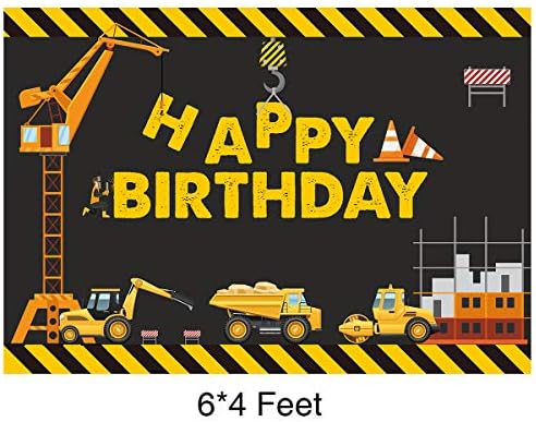 Construction Theme Birthday Party Photography Backdrop Dump