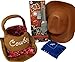 Wild West Ranger Dress-Up Costume Accessories - COWBOY and COWGIRL Styles (Butch Cassidy - COWBOY 5 Pcs)