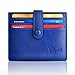 Zitahli Women's Bifold Slim Leather Wallet,RFID Blocking Button Adjustment Pocket Card Holder Ladies Solid Colors Mini Purse