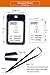 UHOO Badge Holder, Leather Vertical ID Card Holder with Neck Lanyard Multi Card Holder(Pink)