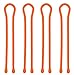 Reusable Rubber Twist Tie (4-Pk 18-Inch Extra Thick) For Organizing Your Gear Securing Your Power Tool Cords Cables Ropes Hoses at Home Office Garage Indoor Outdoor Sports Camping Auto & Boat (Orange)