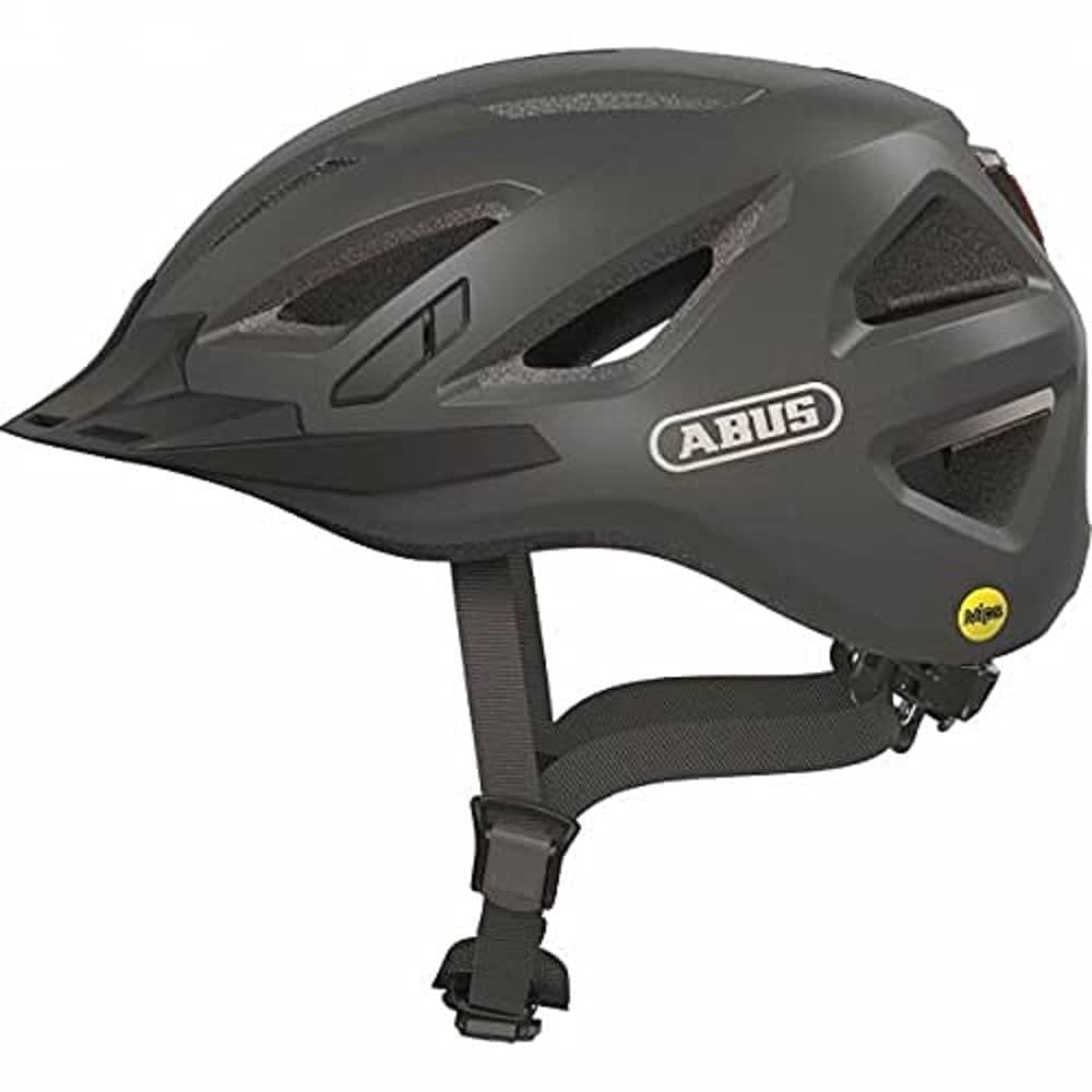 ABUS Urban-I 3.0 MIPS city helmet - bike helmet with impact protection, rear light, visor and magnetic fastener - for men and women
