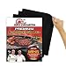 BBQ Dragon Grill Mats Set of 3 - Black, Heavy Duty Large Reusable, Grill Pans Non Stick, Charcoal BBQ, Barbecue Grilling and Baking Accessories for Grilling, Easy Clean primary