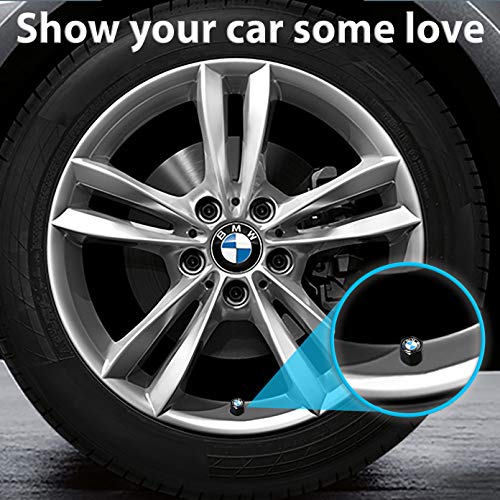 Custom Tire Valve Stem Caps (35 Vehicle Models) Anti-Theft Hexagon Design | Car, Truck, SUV | Leakproof, Airtight, Dustproof Seal | All-Weather, Lock Tight Fit (for BMW Vehicles)