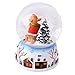 Lightahead® Christmas Reindeer Santa Snow Globe with Falling Snowflakes & Music Playing (Reindeer)