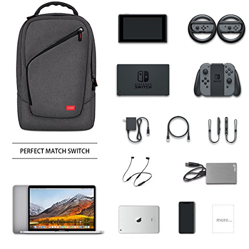 Gaming Backpack, Outdoor Traveling Backpack for Nintendo Switch/PS4 Slim/Playstation 4/Xbox ONE/Xbox ONE X/PS3/WII U/Xbox 360 and Game Accessories