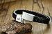 VNOX Handmade Genuine Leather Braid Muslim Allah Stainless Steel Magnetic Clasp Cuff Bangle Bracelet for Men